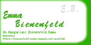 emma bienenfeld business card